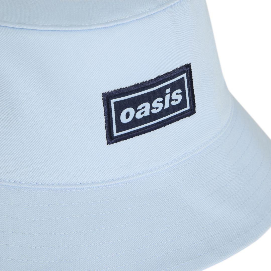 アディダス x オアシス　ツアーハット　ブルー　サイズM/L