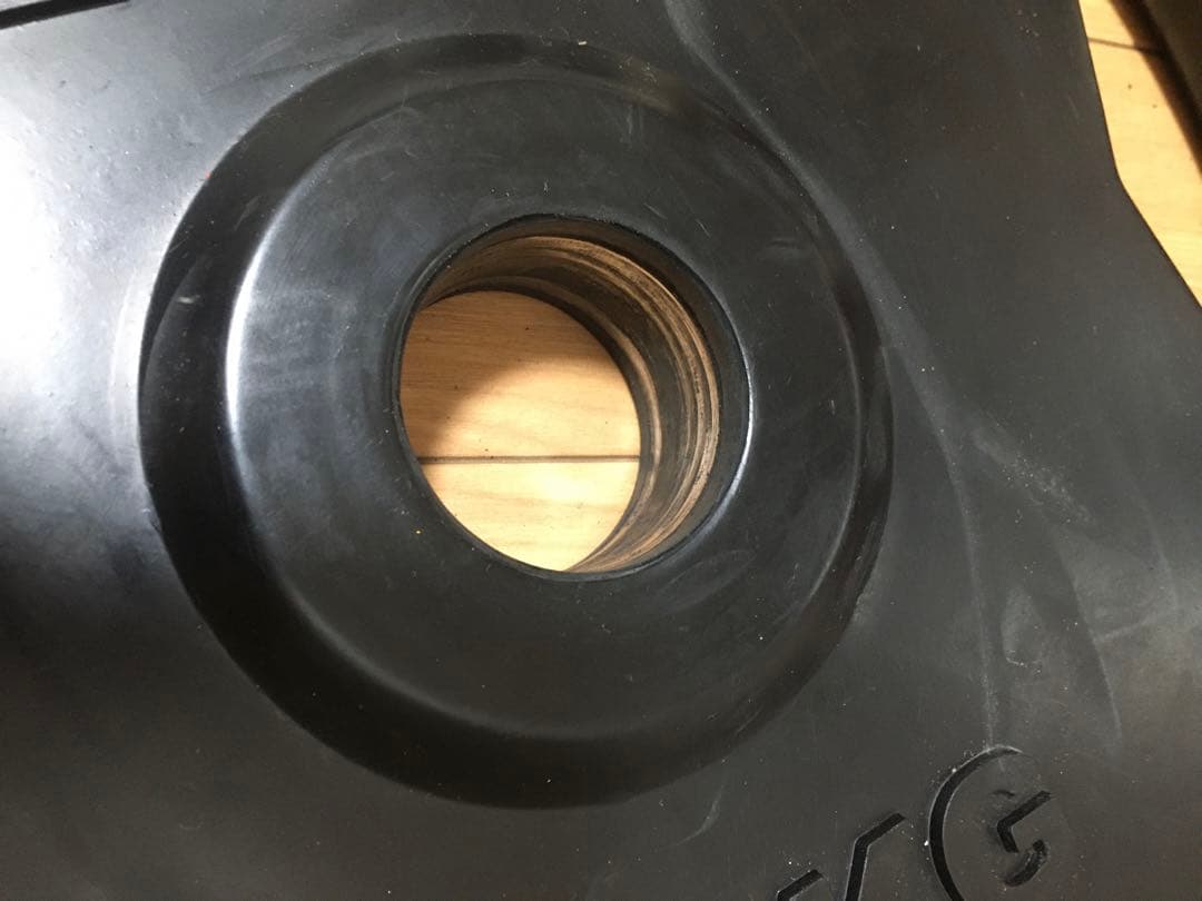 ② BULLオリンピック バーベルプレート20kg x 1枚 ラバープレート