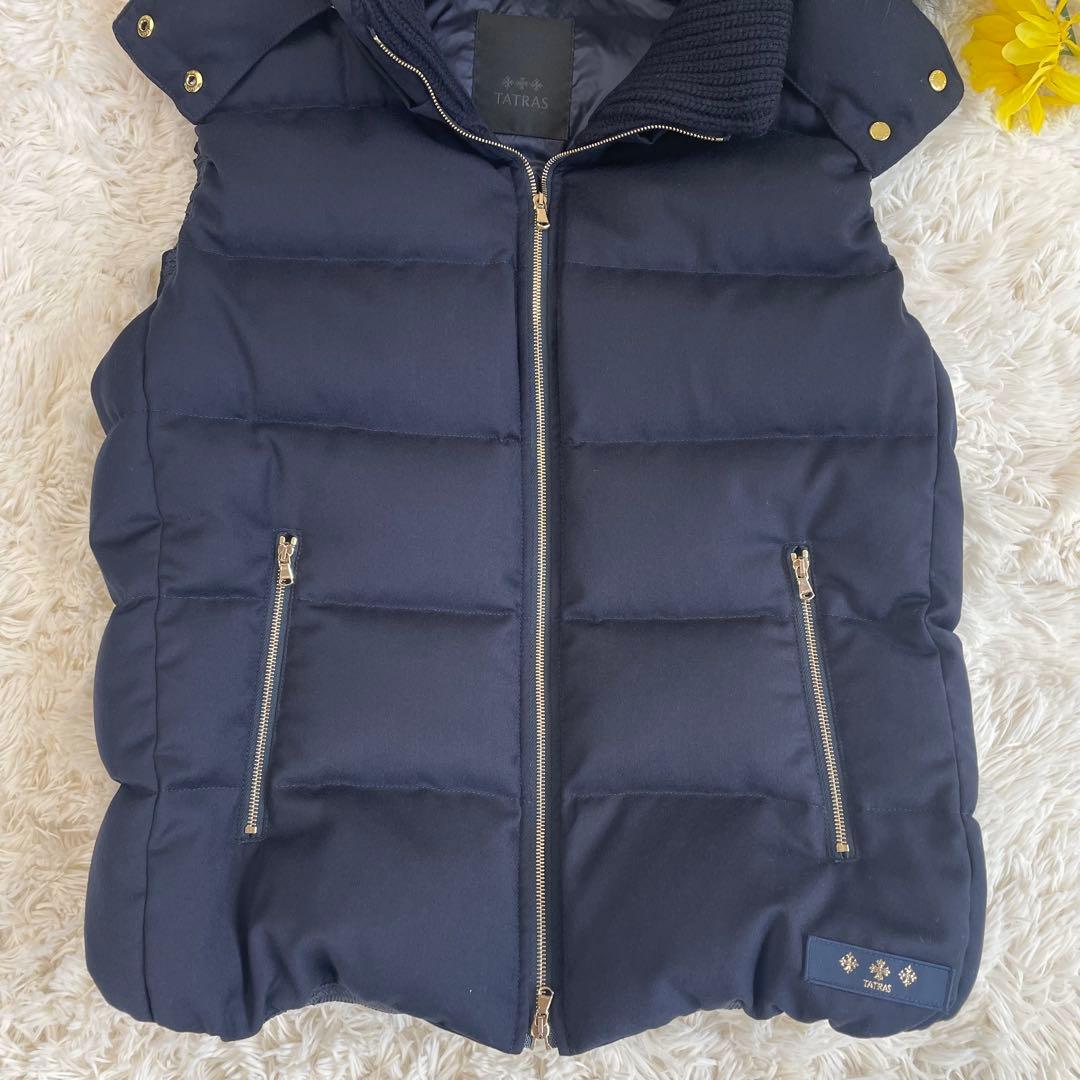 未使用級 希少 大きいサイズ タトラス ルセラ ダウンベスト ウール3way