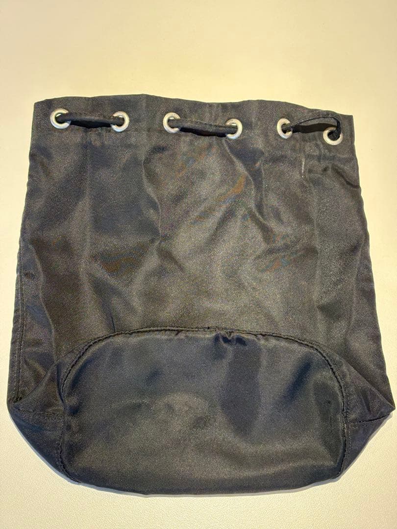 PRADA ブラック ドローストリングバッグ 巾着バッグ