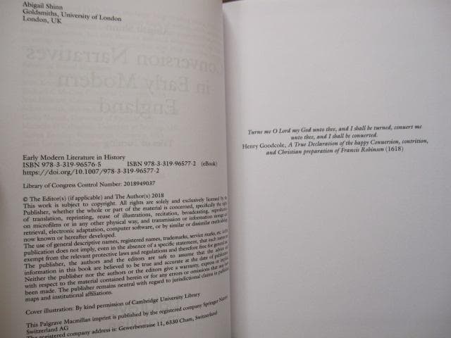 洋書 Conversion Narratives in Early Modern En