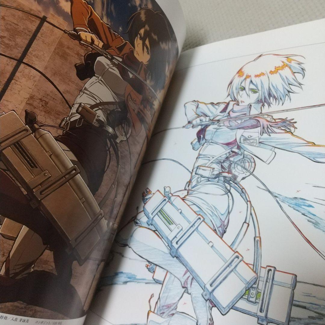 美品2冊+カード／進撃の巨人 TVアニメーション イラスト集 上下／圧巻の画力！