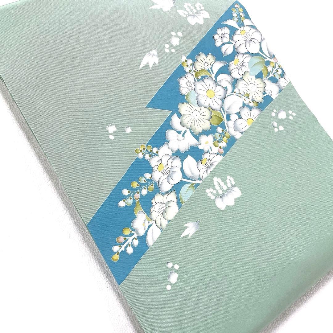 専用帯6261●高級 正絹 落款 作家物 塩瀬 友禅 名古屋仕立て名古屋帯辻ヶ花