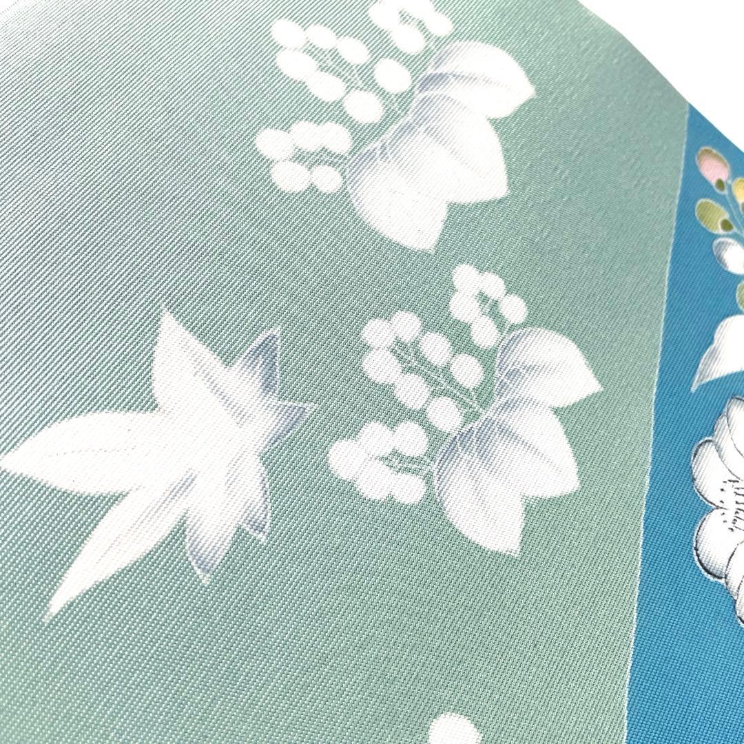 専用帯6261●高級 正絹 落款 作家物 塩瀬 友禅 名古屋仕立て名古屋帯辻ヶ花