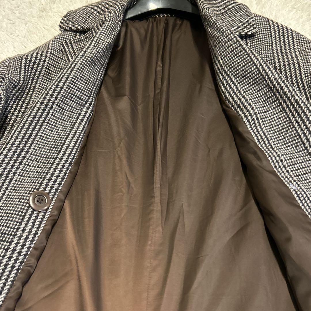 【美品】ジャーナルスタンダードレリューム ダブルカラーチェックコート　茶　36