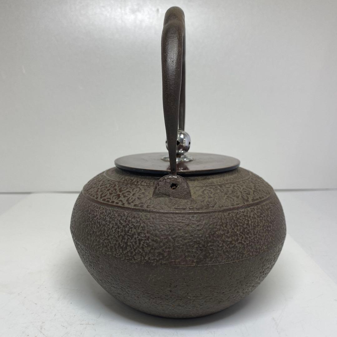専用　龍文堂　手銀象嵌　銀摘　鉄瓶　1485g 東K7-1207☆2F タルサ