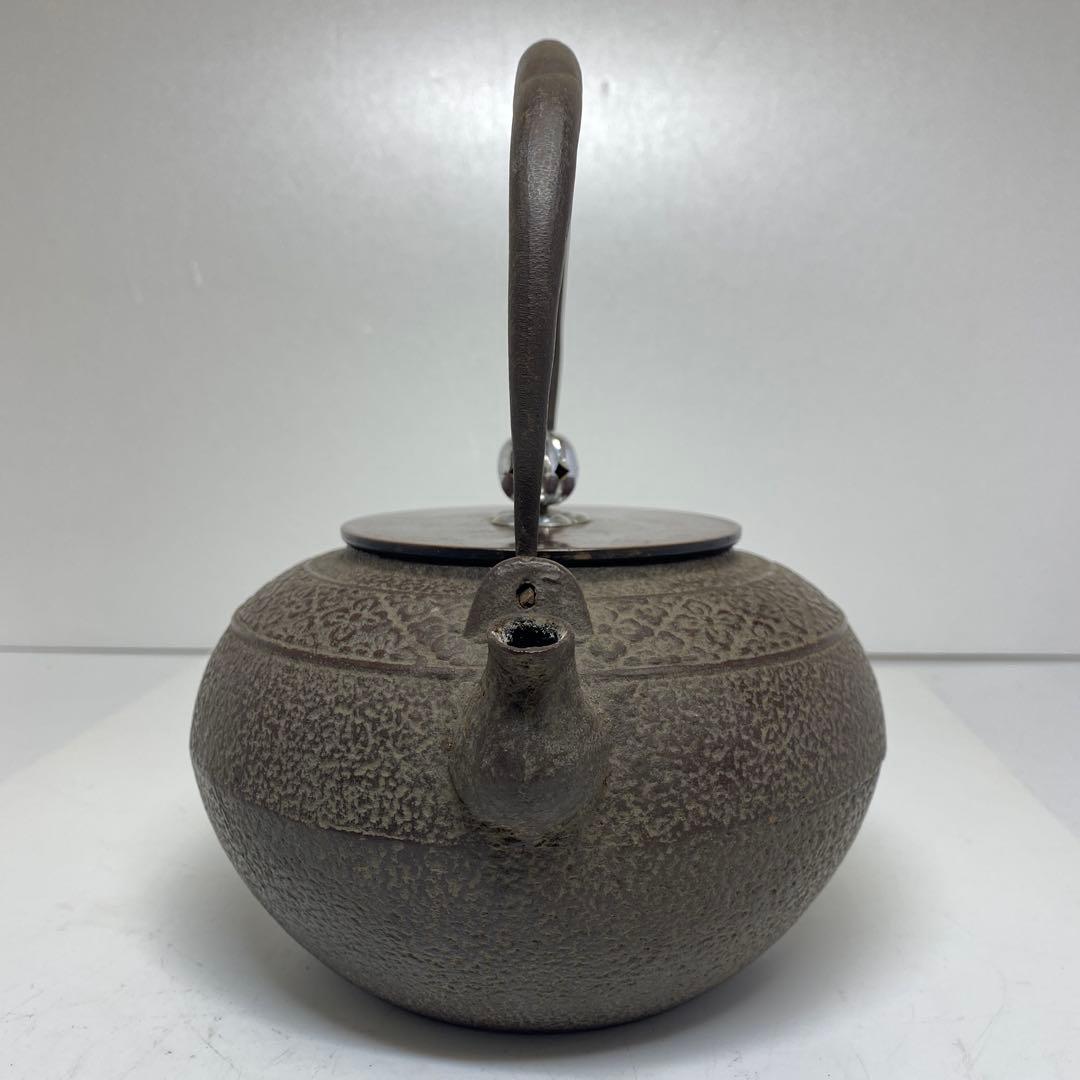専用　龍文堂　手銀象嵌　銀摘　鉄瓶　1485g 東K7-1207☆2F タルサ