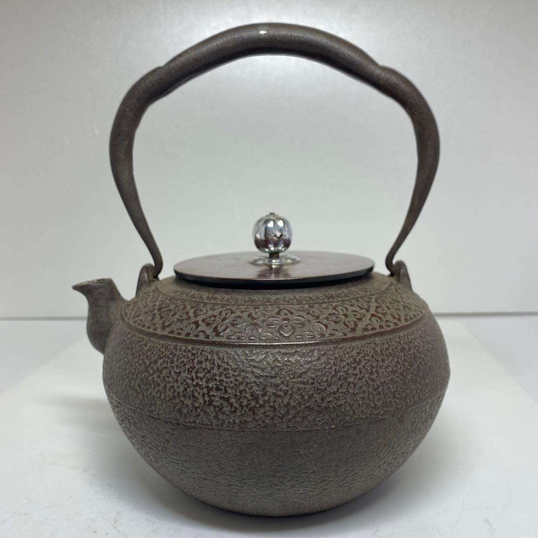 専用　龍文堂　手銀象嵌　銀摘　鉄瓶　1485g 東K7-1207☆2F タルサ