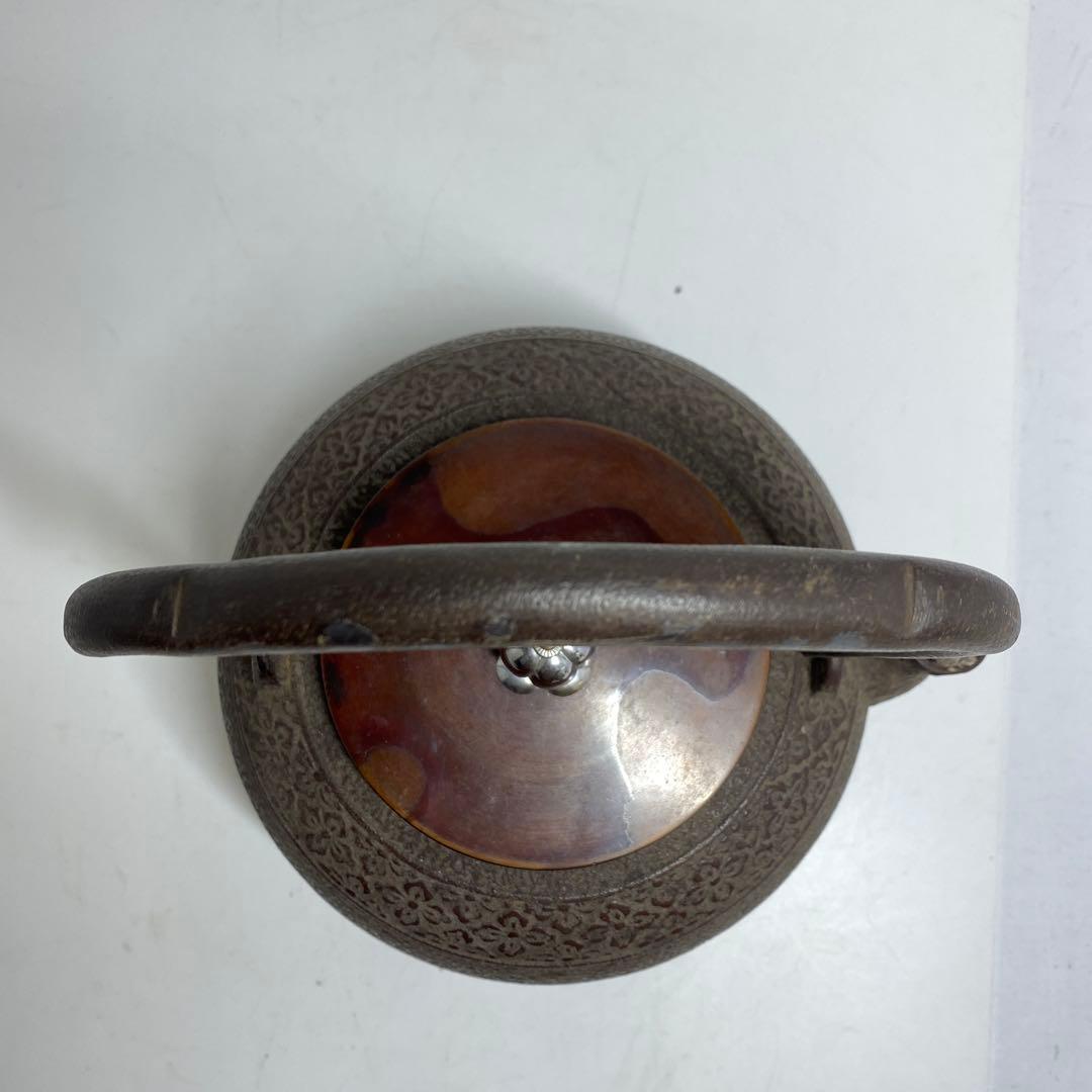 専用　龍文堂　手銀象嵌　銀摘　鉄瓶　1485g 東K7-1207☆2F タルサ