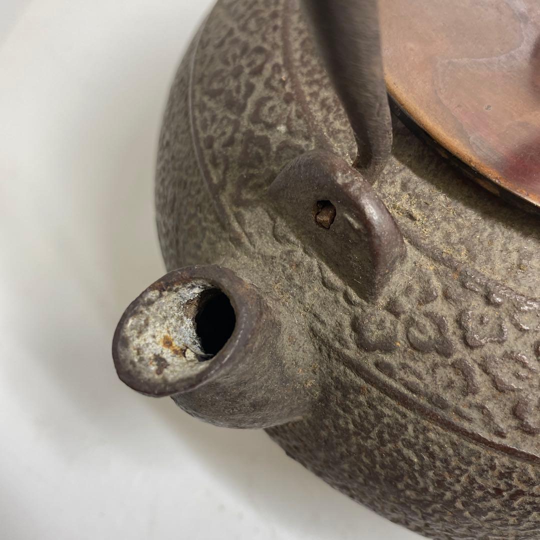 専用　龍文堂　手銀象嵌　銀摘　鉄瓶　1485g 東K7-1207☆2F タルサ