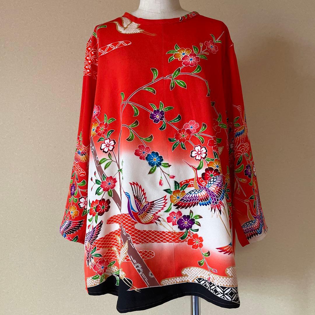 【1076】かわいい　チュニック　ストール付き　女児祝い着