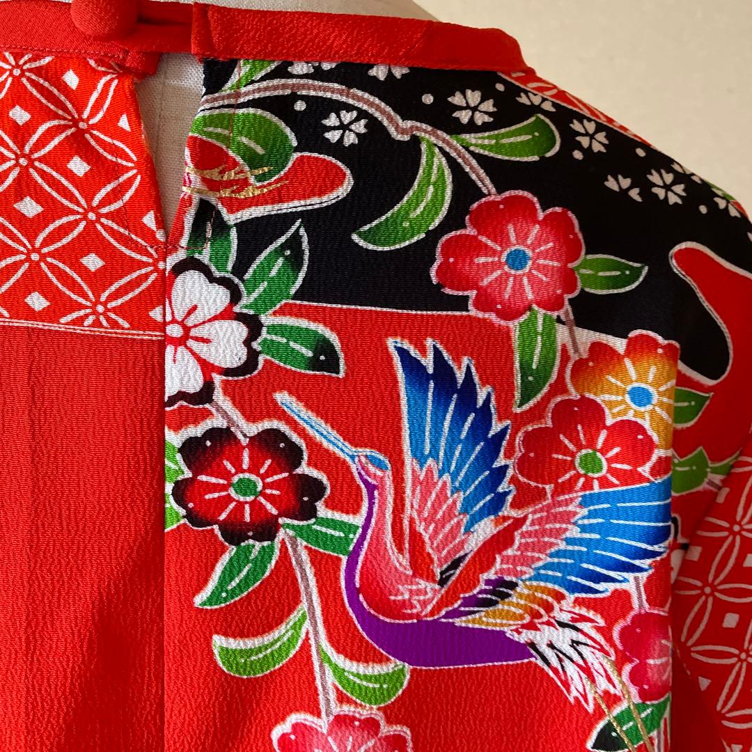 【1076】かわいい　チュニック　ストール付き　女児祝い着