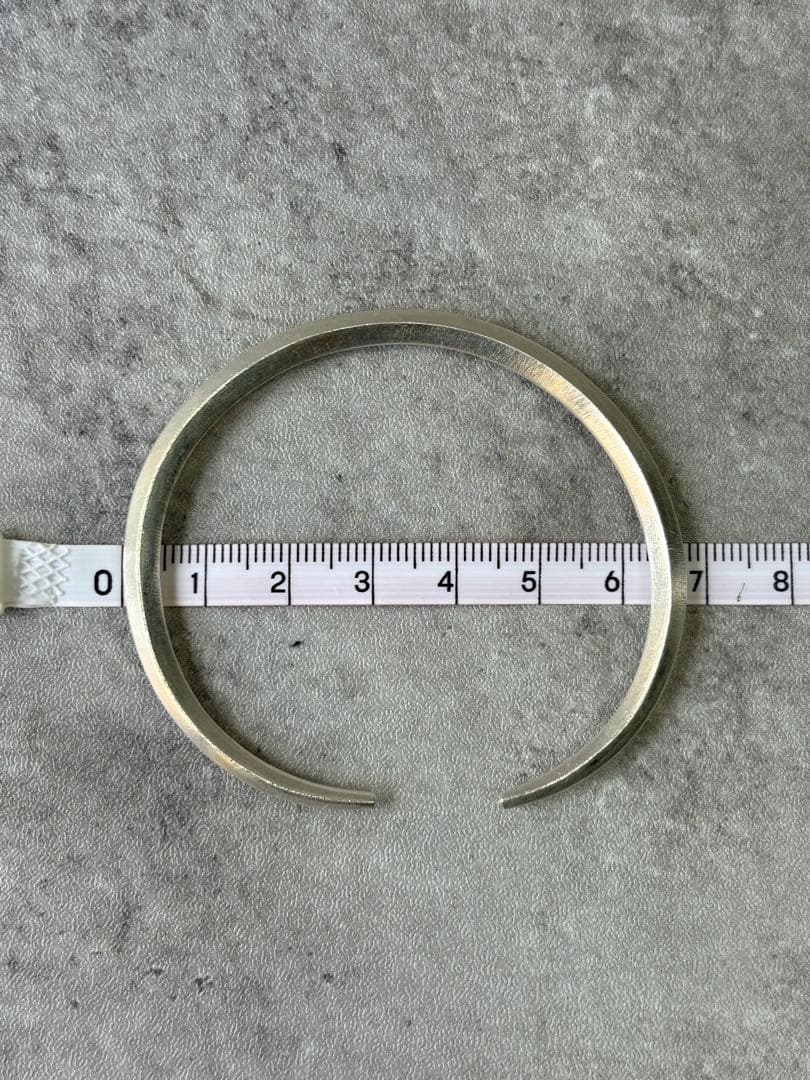 カレンシルバー　バングル　シンプル　ユニセックス