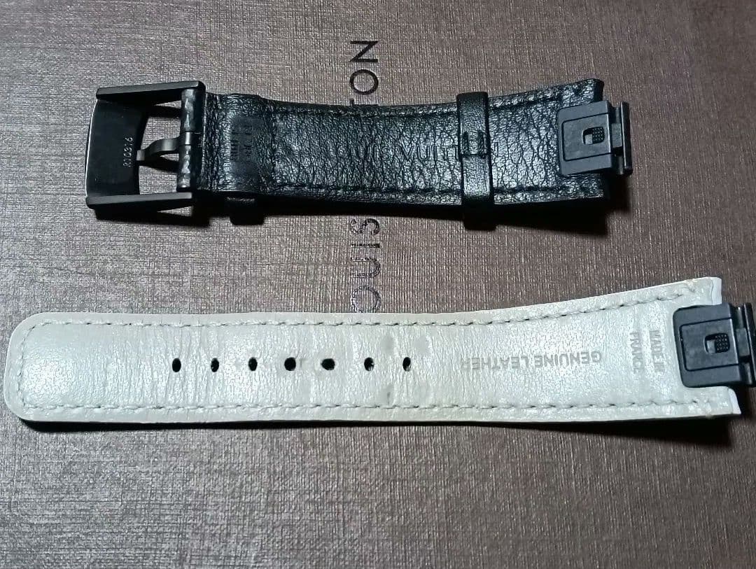 【白く光る】タンブールGM用 モノグラムレザーストラップ