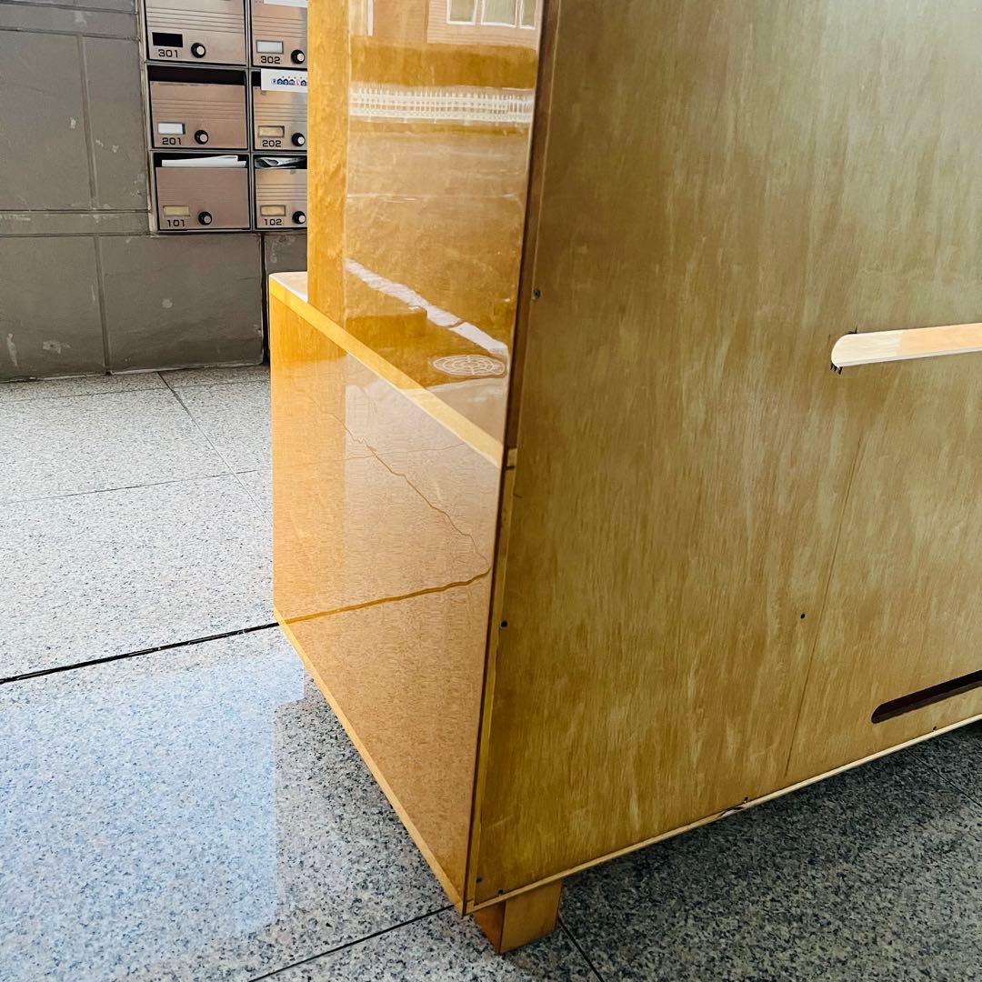 美品 IDC大塚 スプレンダー バーズアイメープル テレビボード キャビネット