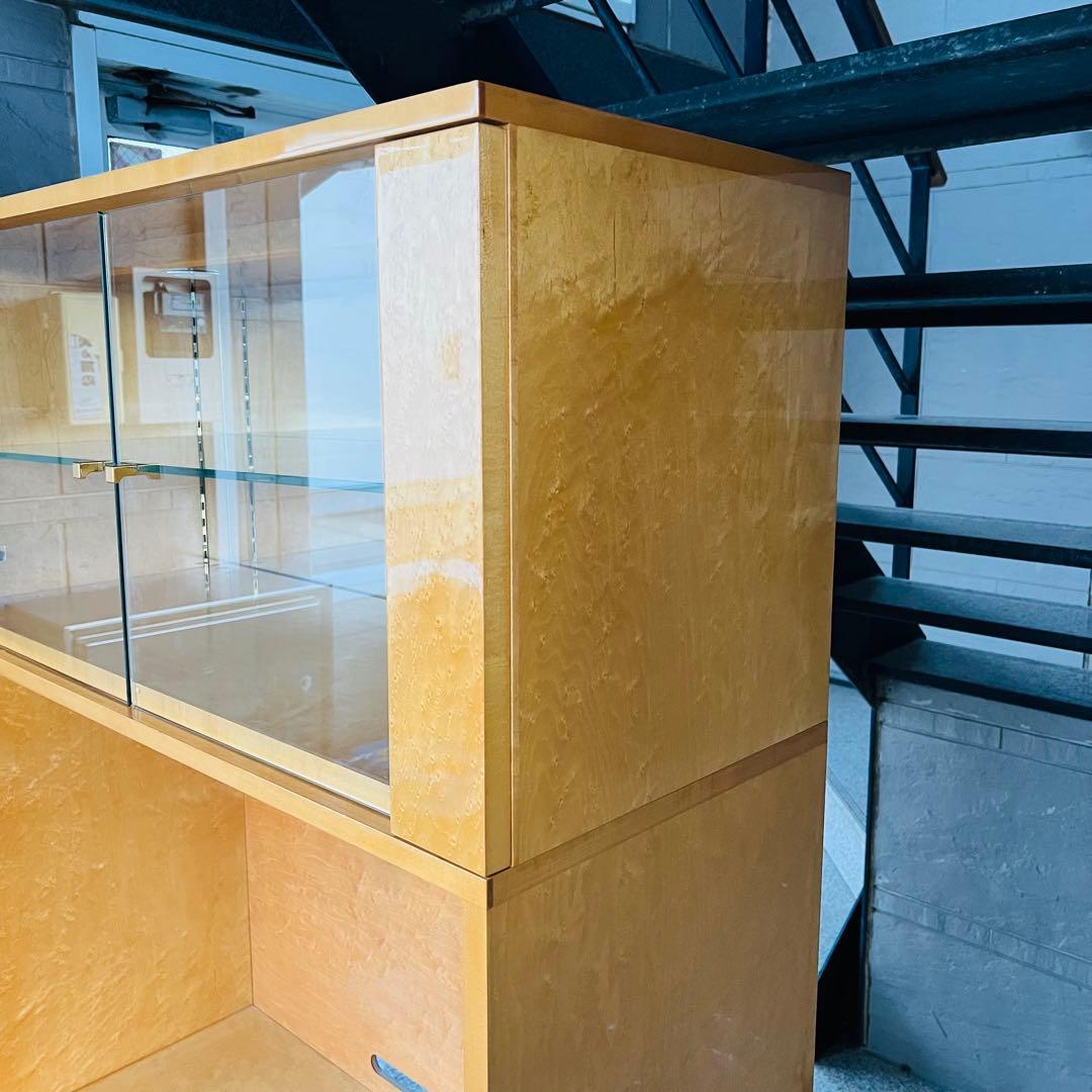 美品 IDC大塚 スプレンダー バーズアイメープル テレビボード キャビネット