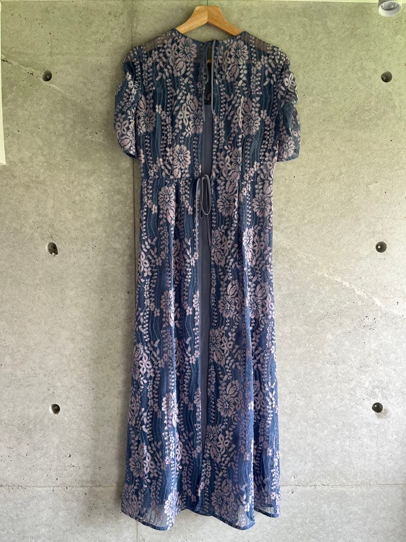 Kaene 配色レース ワンピース お呼ばれドレス ¥29,700