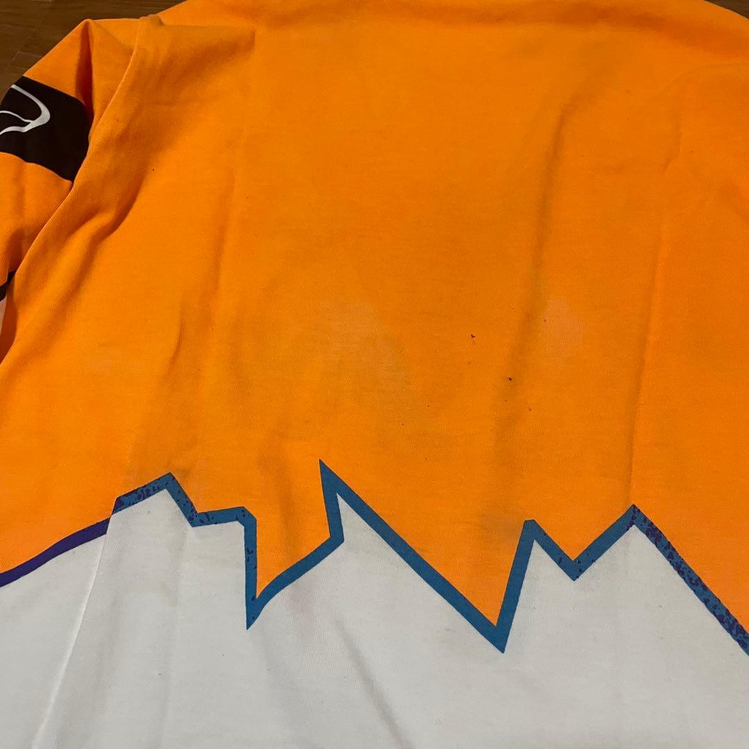 AXO SPORT ロングスリーブシャツ オレンジ/ピンク/ホワイト M