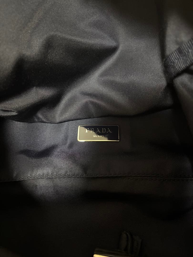 付属品あり　PRADA V136 リュック バックパック　ダークネイビー　濃紺