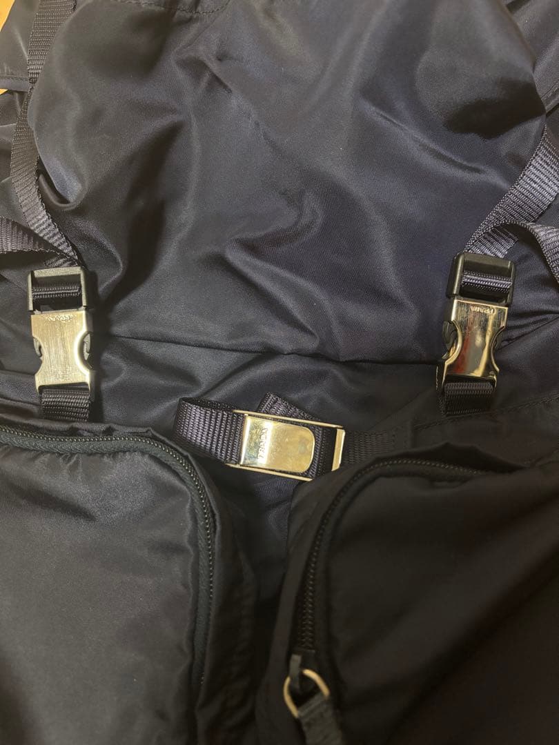 付属品あり　PRADA V136 リュック バックパック　ダークネイビー　濃紺