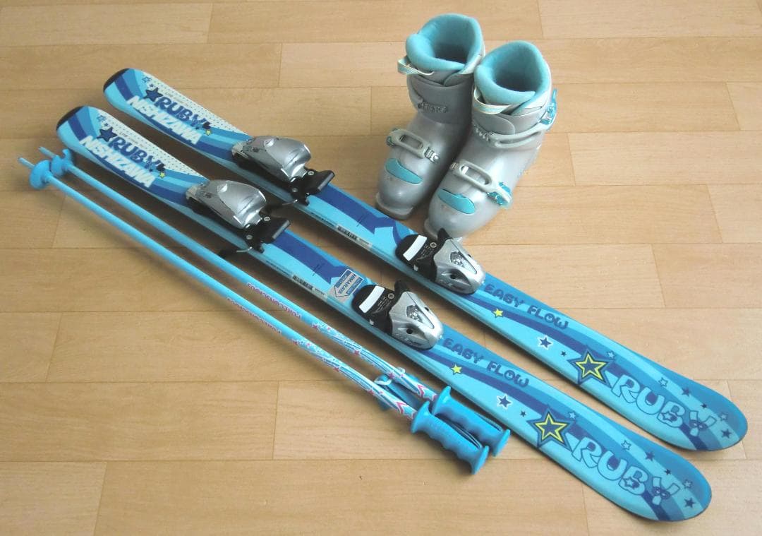 ■■12月・1月限定■送料無料■子供用スキーセット■板110靴21■WAX済■■