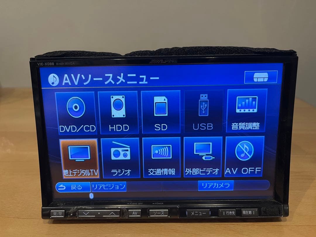 アルパイン VIE-X088 8型ワイド フルセグ-アルパインのリアカメラ