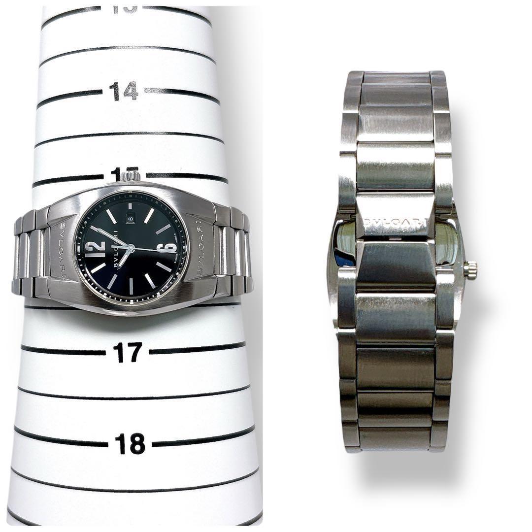 ブルガリ エルゴン EG30S ブラック 黒 クォーツ レディース 時計 美品