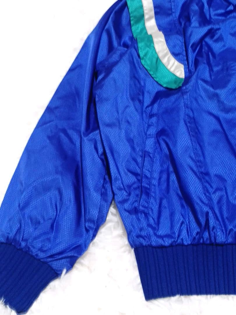新品 90s adidas ウインドブレーカー セットアップ 上下 ブルー L