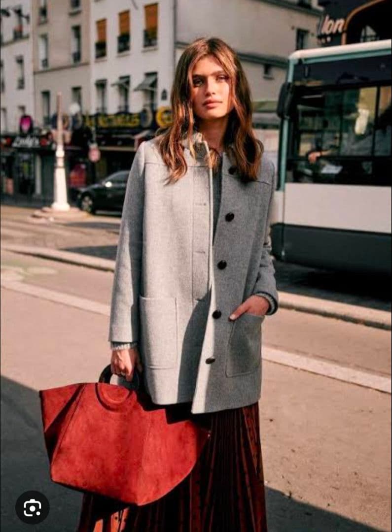 Makoto sezane セザンヌ Bobby coat グレー