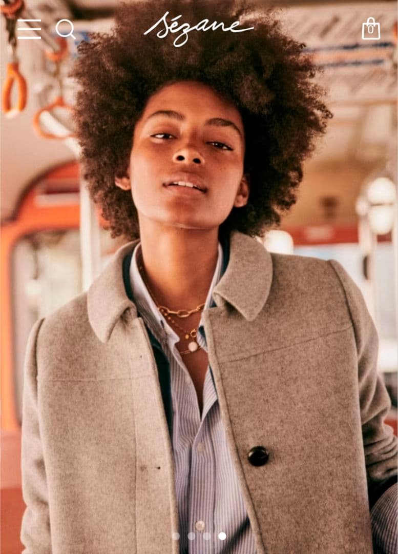 Makoto sezane セザンヌ Bobby coat グレー