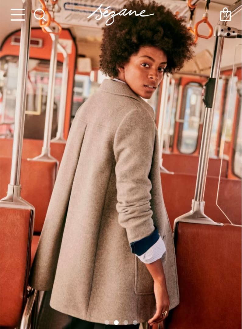 Makoto sezane セザンヌ Bobby coat グレー