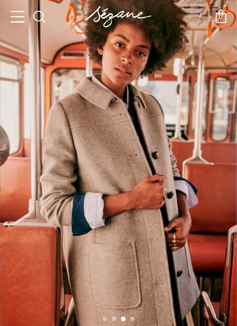 Makoto sezane セザンヌ Bobby coat グレー