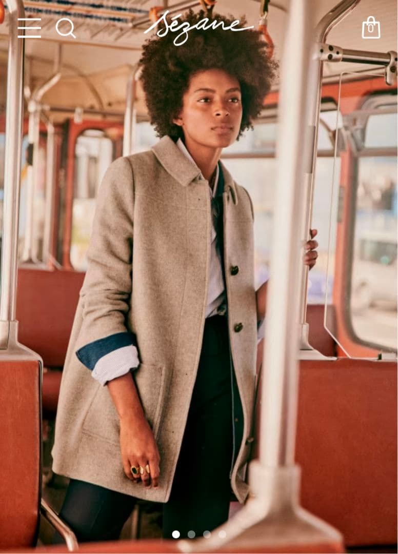 Makoto sezane セザンヌ Bobby coat グレー