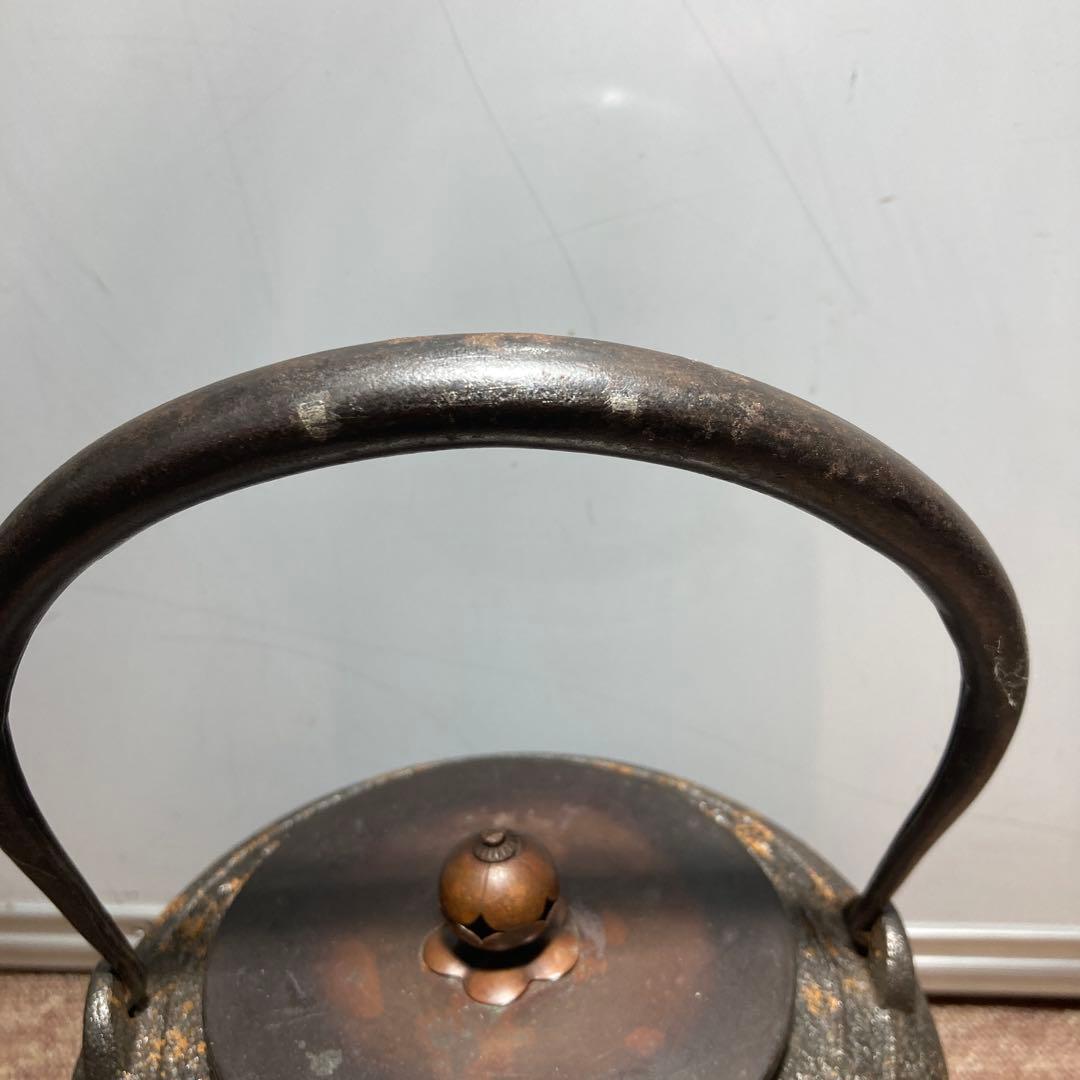 龍文堂富士図銀象嵌入り鉄瓶