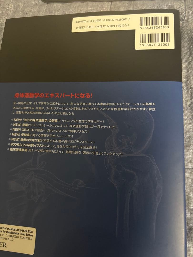 筋骨格系のキネシオロジー　書き込み無し美品