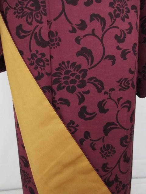 新古品！胴抜き＊丹後峰山＊橋立紬＊染め＊防水加工済み＊着物＊１６２ｃｍ＊裄６９