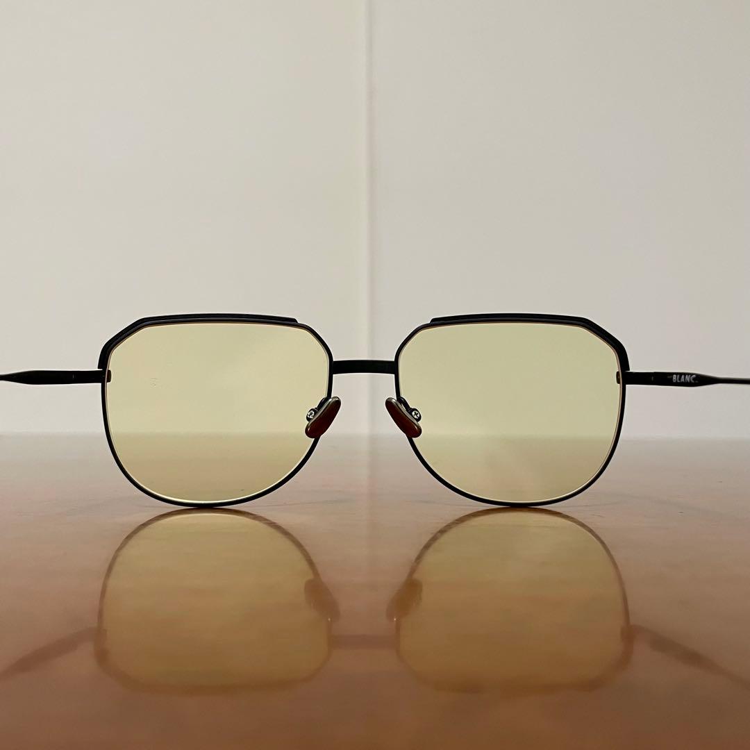 BLANC.. ブラン BE005 ブラック イエロー サングラス