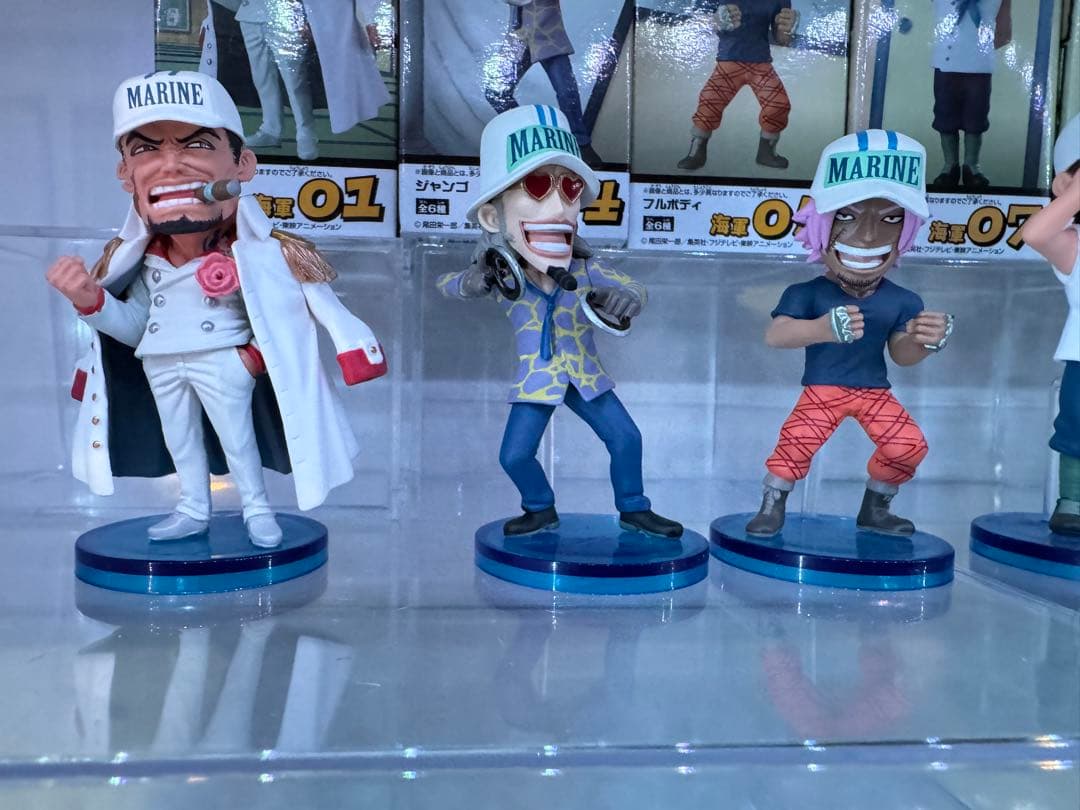 【箱あり開封品9点セット】ワンピース ワーコレ 海軍2 コンプ、海軍1 3点