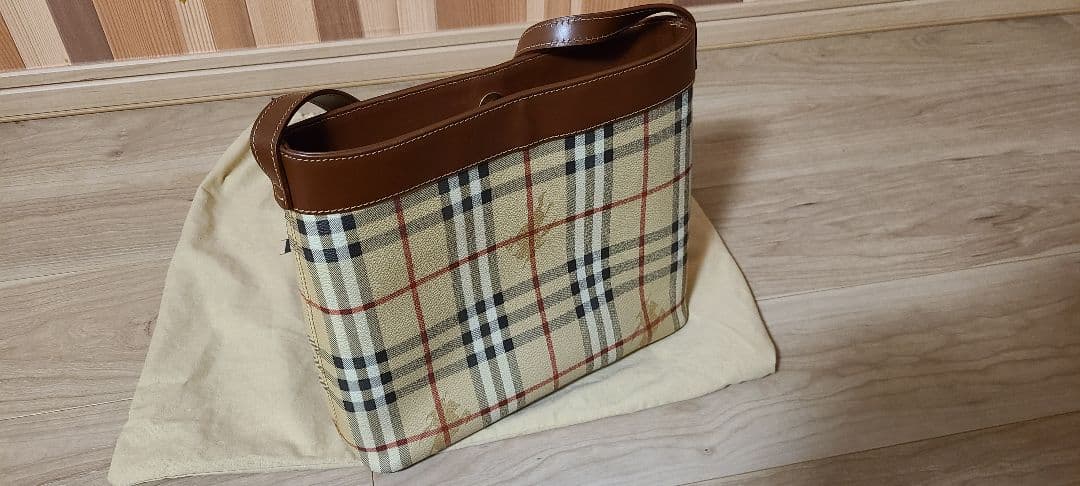 BURBERRY＊美品＊チェック柄トートバッグ＊バーバリー
