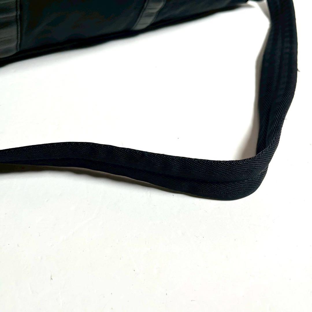 【極美品✨】プラダ 2way ボストンバッグ ショルダーバッグ ネームタグ 黒