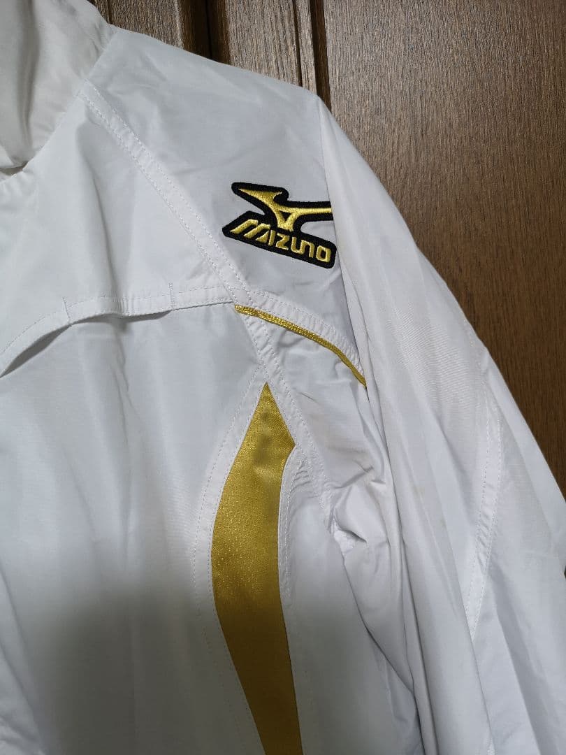 Mizuno Pro ジャージ セットアップ ホワイト/ゴールド サイズO