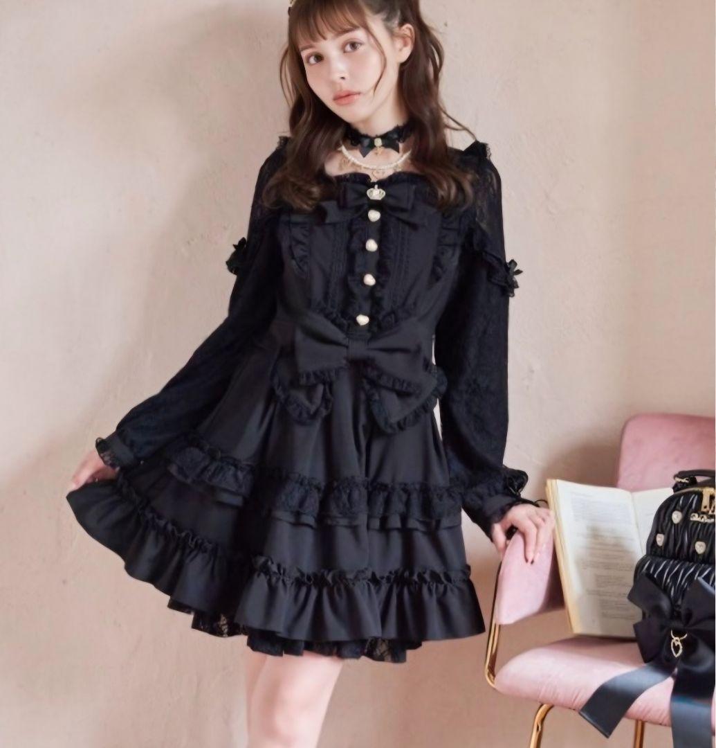 リズリサ ティアラリボンティアードワンピース