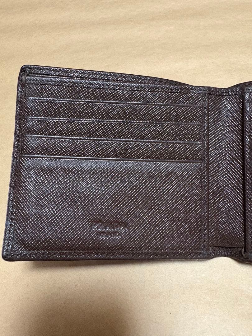 PRADA×PORTER 2つ折り財布　ブラウン