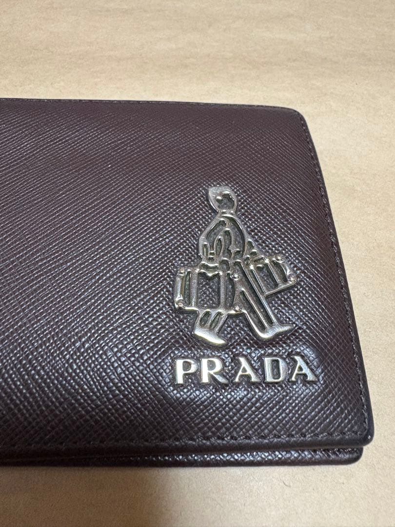 PRADA×PORTER 2つ折り財布　ブラウン