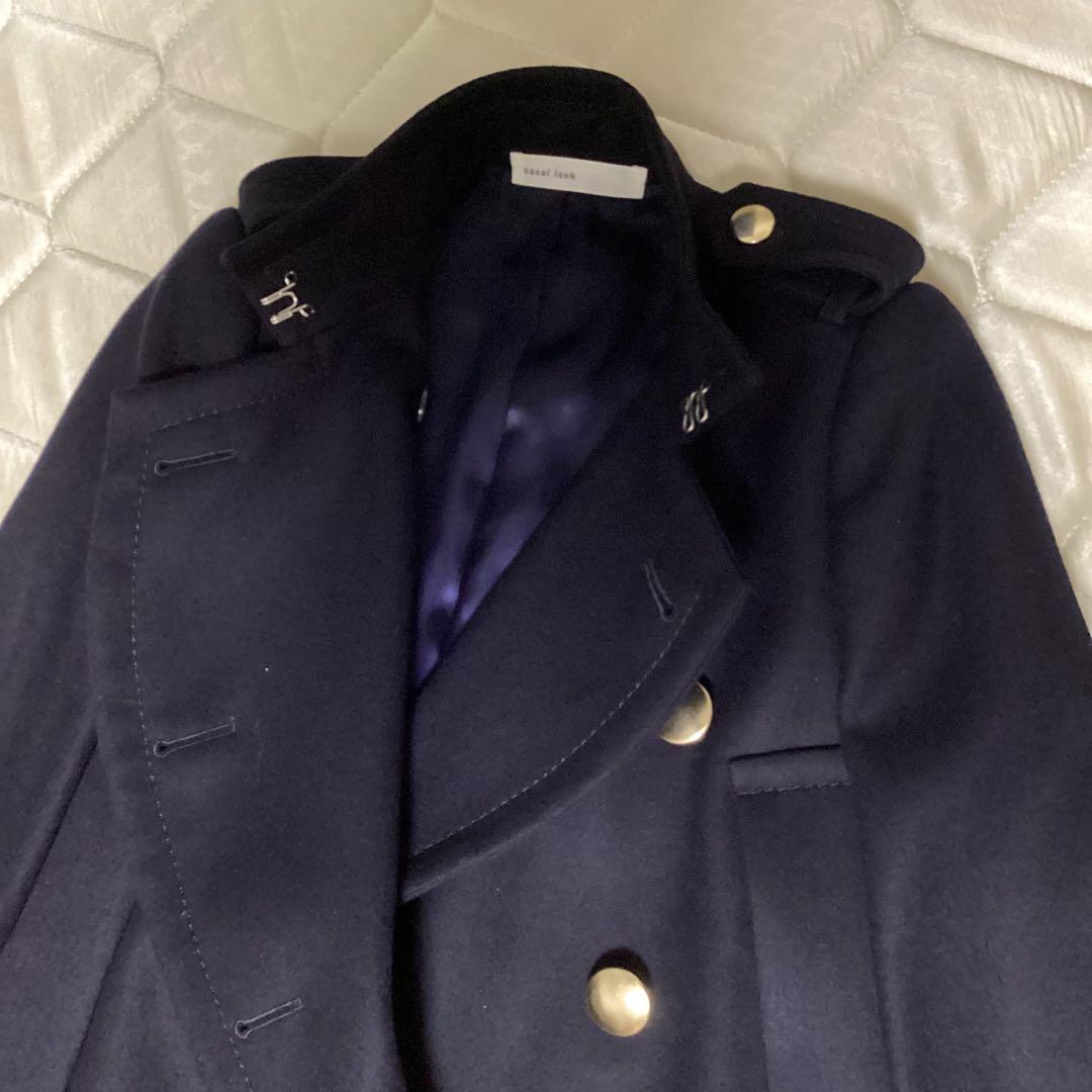 メ*ル様 サカイラック　マント　sacai luck　サイズ１　ネイビー