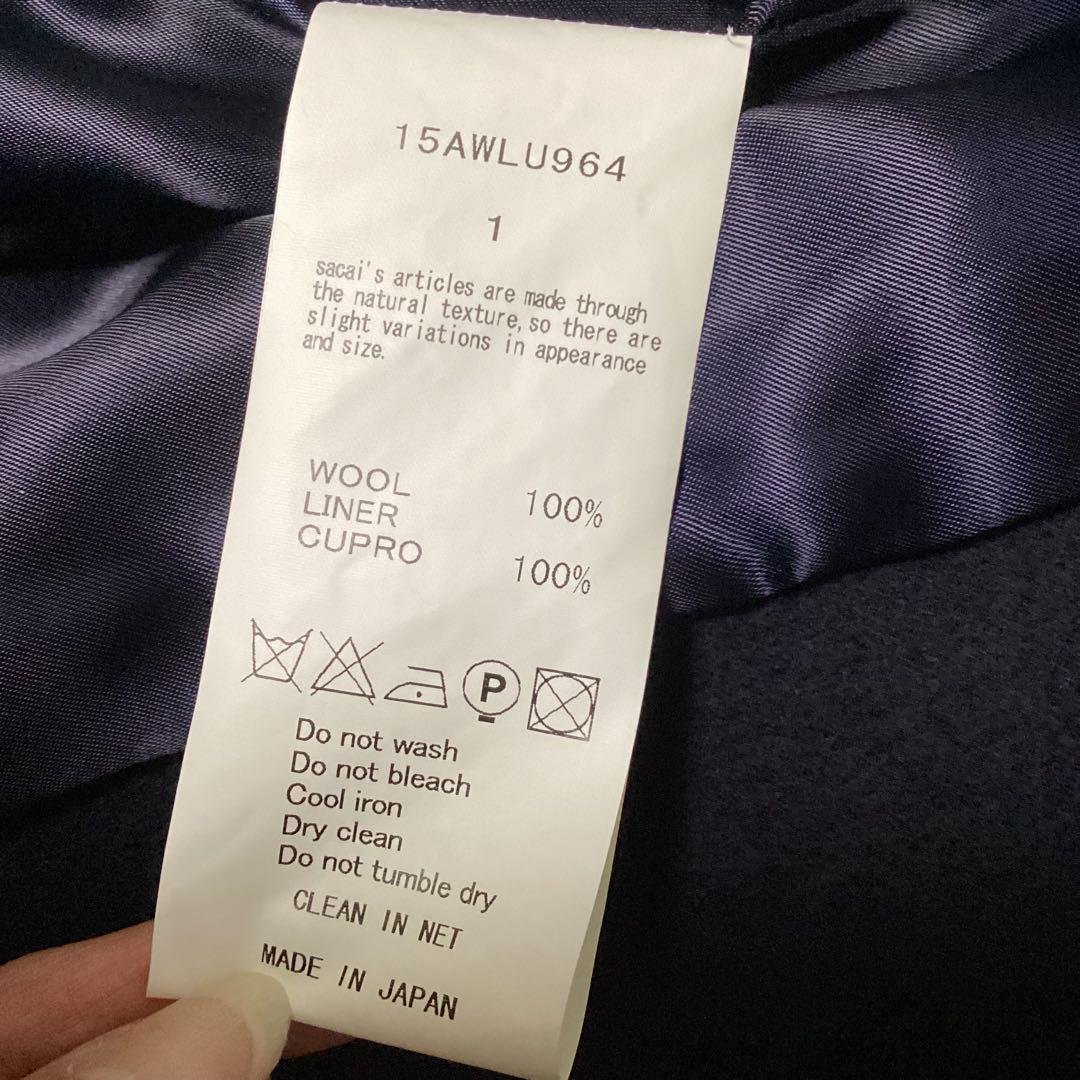 メ*ル様 サカイラック　マント　sacai luck　サイズ１　ネイビー
