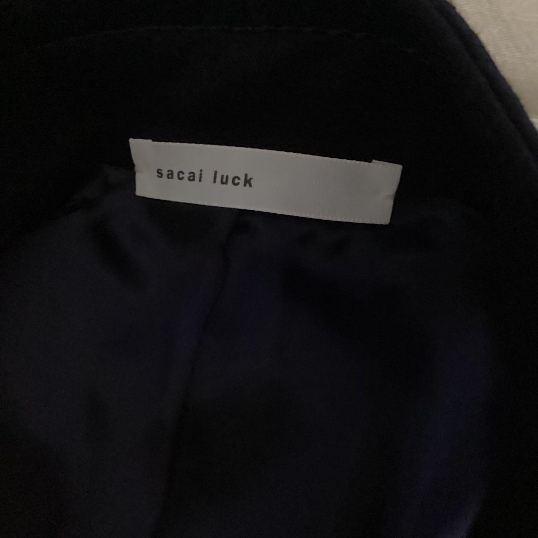 メ*ル様 サカイラック　マント　sacai luck　サイズ１　ネイビー