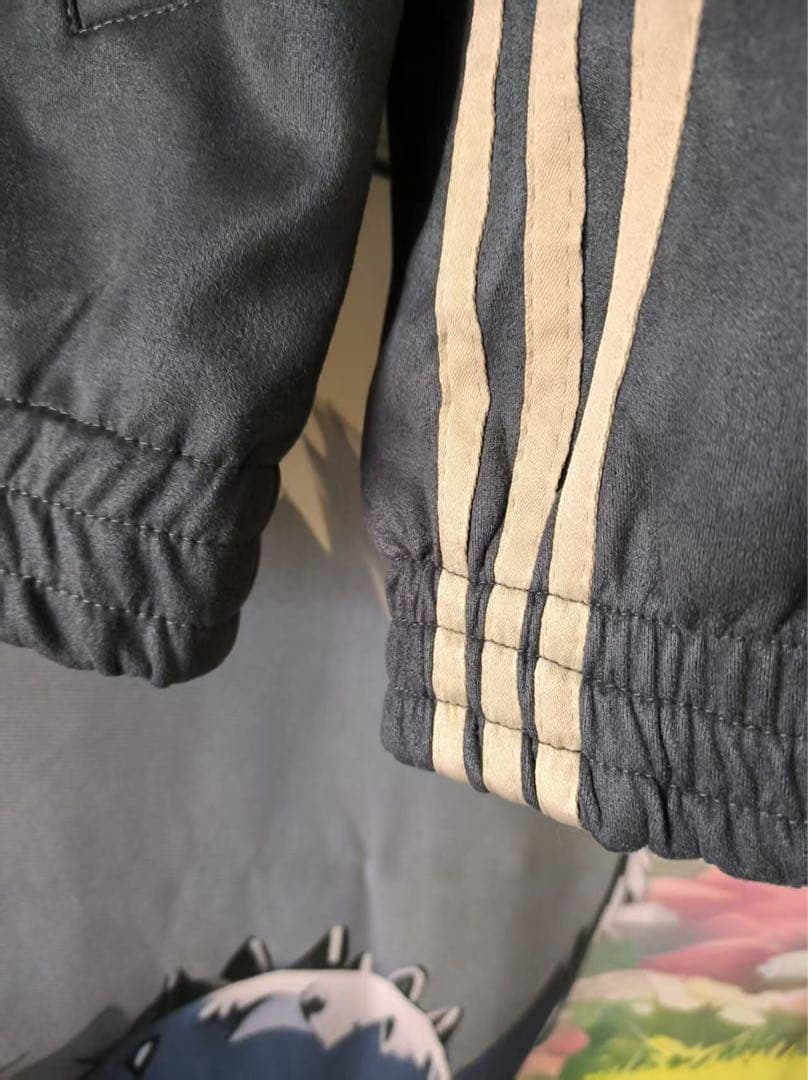 中国限定 アディダス 蛇年トラック スエード ジャケット ダークグレー XL