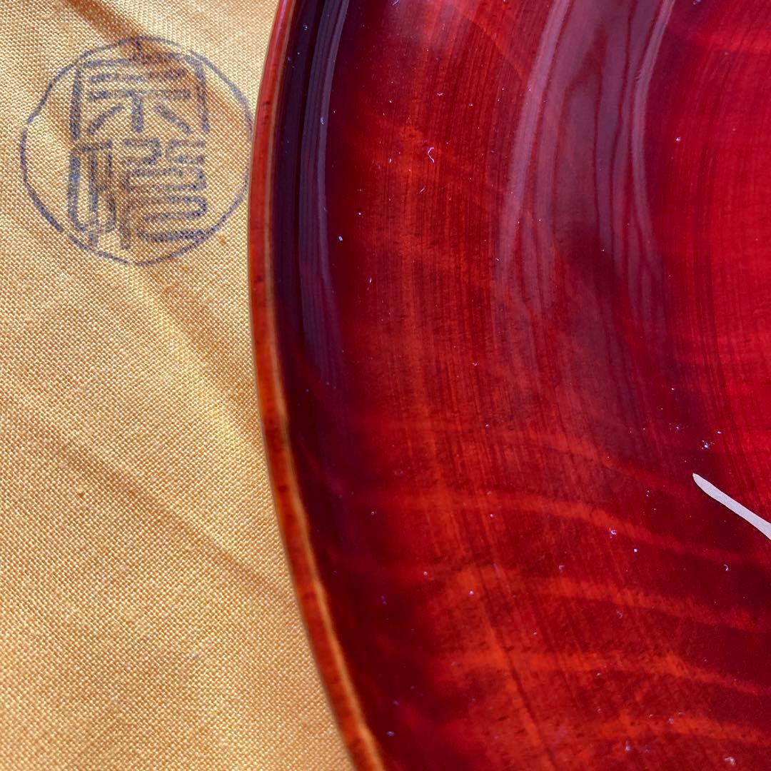 茶道　干菓子器　漆器　松葉蒔絵