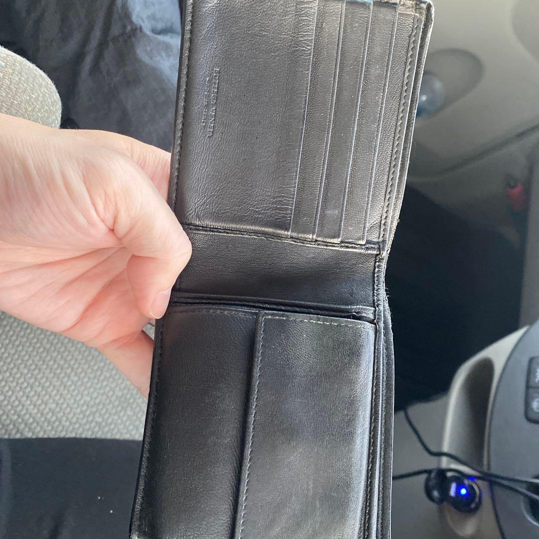 ボッテガ・ヴェネタ 二つ折り財布 ブラック